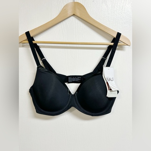 Bali T-Shirt Bra - Black 38D NWT - Picture 2 of 9